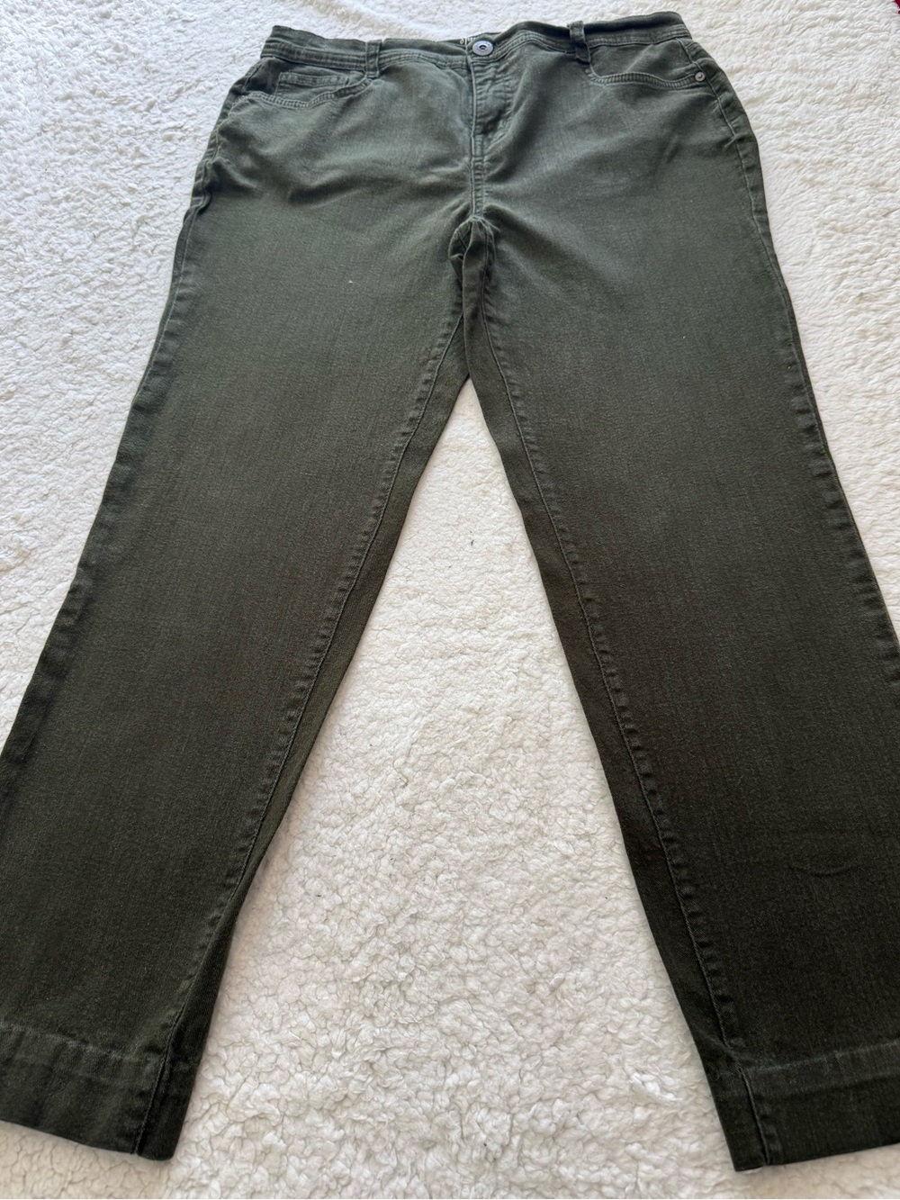 Style & Co. Dark Olive Skinny Jeans